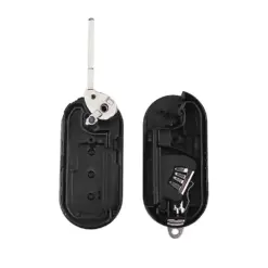 1x FIAT 500 Funkschlüssel LOGO Batterie Autoschlüssel Fahrzeugschlüssel Schlüssel Fernbedienung Schlüsselgehäuse – Bild 3