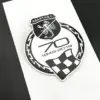 1x Abarth 70 Jahre 595 Kühlergrill Emblem Fiat 500 METALL 9x7cm Logo Schriftzug Aufkleber