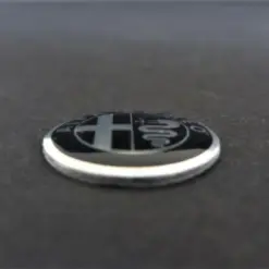 1x ALFA ROMEO Aufkleber 3D Schlüssellogo 14mm ALU Emblem Schriftzug selbstklebend SI – Bild 4