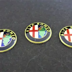 1x ALFA ROMEO Aufkleber 3D Schlüssellogo 14mm Emblem Schriftzug selbstklebend GO