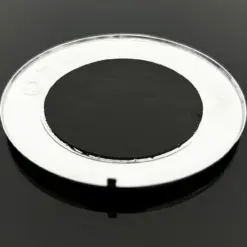 1x Alfa Romeo NEW BLACK Plakette 74mm Emblem Schriftzug LOGO selbstklebend in ALU schwarz 7,4cm für viele Modelle – Bild 6