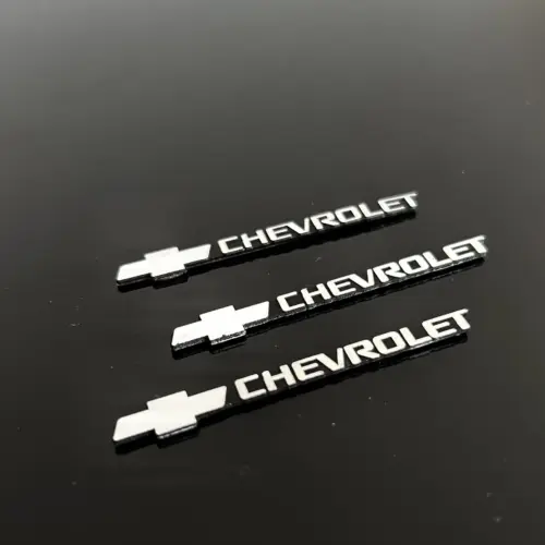 Alternative view of 1x CHEVROLET 3D Aluschild 55x8mm Lenkrad Spiegel Aufkleber SPEAKER Logo Emblem