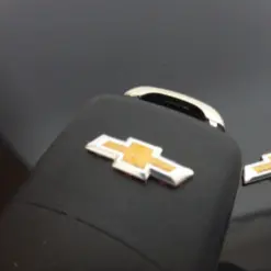 Alternative view of 1x Chevrolet Aufkleber 3D Schlüssellogo 18mm Emblem Schriftzug Logo ALU