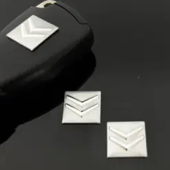 1x Citroen Schlüssel LOGO silber 15x15mm Aufkleber ALU Schlüssellogo Emblem Schriftzug LOGO Patch
