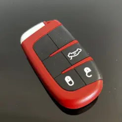 1x Dodge Challenger original Chrysler Jeep SRT Schlüsselgehäuse mit Emblem Logo Autoschlüssel in ROT – Bild 2