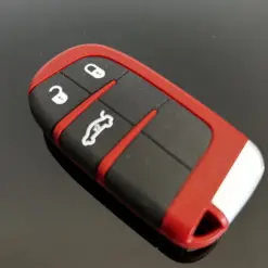 1x Dodge Challenger original Chrysler Jeep SRT Schlüsselgehäuse mit Emblem Logo Autoschlüssel in ROT – Bild 5