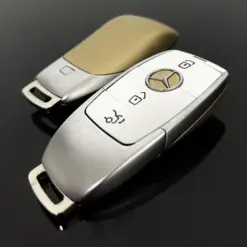 1x EDITION MERCEDES Funkschlüssel GOLDWING weiß Gold Gehäuse Autoschlüssel Fahrzeugschlüssel Schlüssel Fernbedienung – Bild 2