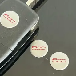 1x Fiat 500 14mm Aufkleber ALU Schlüssellogo Emblem Schriftzug Schlüssel – Bild 4