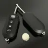 1x FIAT 500 Funkschlüssel LOGO Batterie SCHWARZ Autoschlüssel Fahrzeugschlüssel Schlüssel Fernbedienung