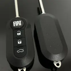 1x FIAT 500 Funkschlüssel LOGO Batterie SCHWARZ Autoschlüssel Fahrzeugschlüssel Schlüssel Fernbedienung – Bild 3