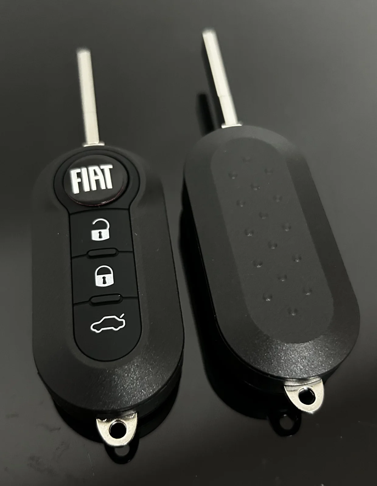 1x FIAT 500 Funkschlüssel LOGO Batterie SCHWARZ Autoschlüssel Fahrzeugschlüssel Schlüssel Fernbedienung – Bild 3