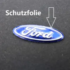 1x FORD Aufkleber 3D Schlüssellogo 21x8mm Emblem Schriftzug selbstklebend – Bild 4