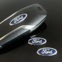 1x FORD original Aufkleber 3D Schlüssellogo 24x10mm Emblem Schriftzug Logo selbstklebend – Bild 5