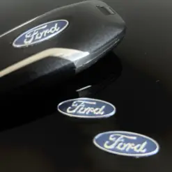 1x FORD original Aufkleber 3D Schlüssellogo 25x10mm Emblem Schriftzug Logo selbstklebend – Bild 3