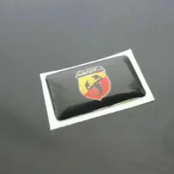 1x für ABARTH Aufkleber Logo 18mm für Spiegel Emblem Schriftzug Felge Lenkrad – Bild 4
