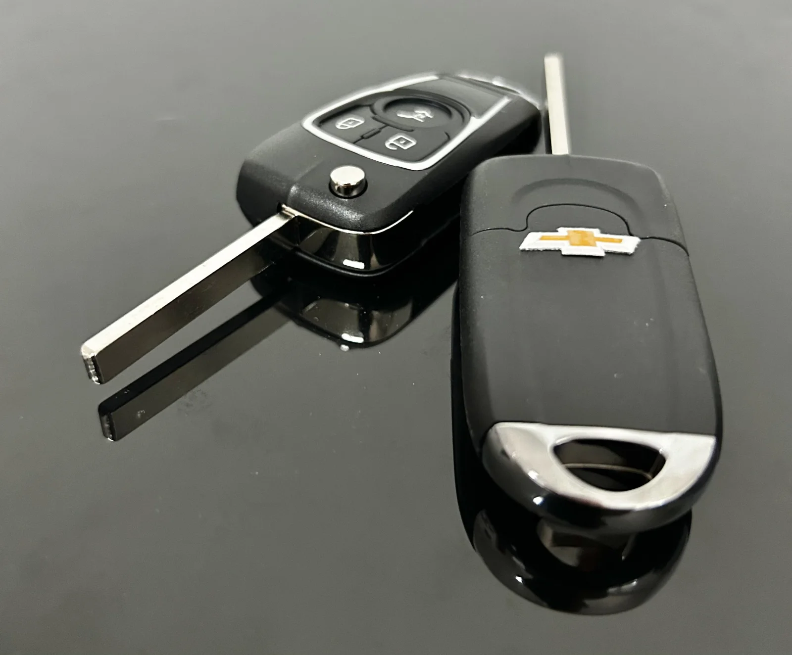 1x für Chevrolet 3 Tasten Schlüsselgehäuse + Emblem/Logo Cruze Epica Lova Impala Camaro Aveo Malibu Buick – Bild 2
