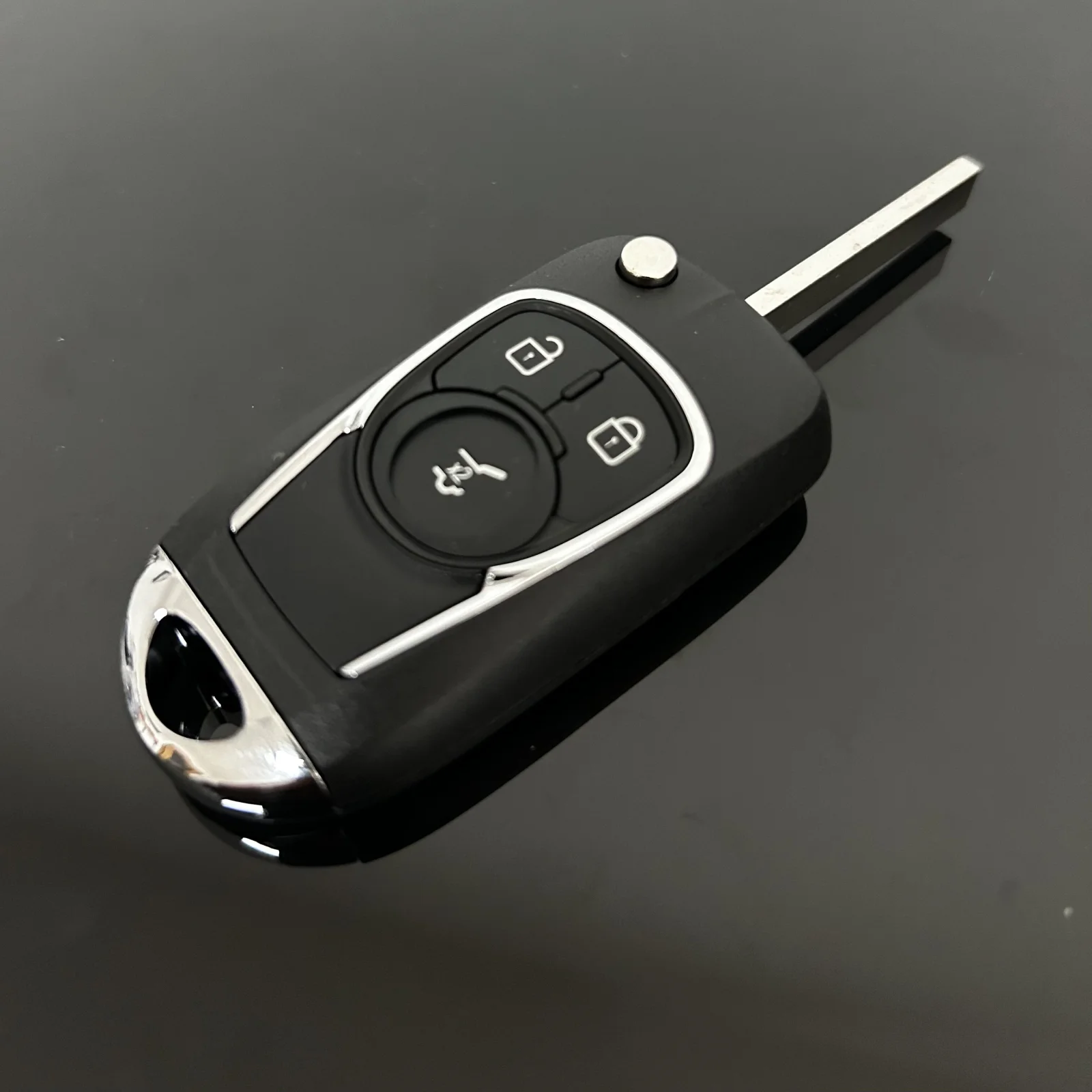 1x für Chevrolet 3 Tasten Schlüsselgehäuse + Emblem/Logo Cruze Epica Lova Impala Camaro Aveo Malibu Buick – Bild 3