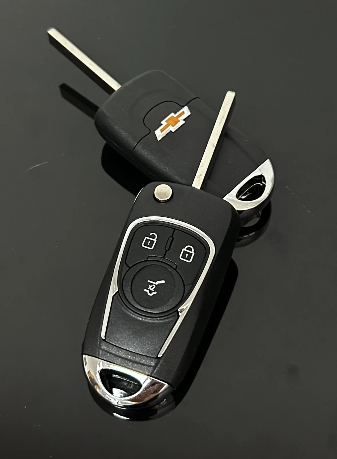 1x für Chevrolet 3 Tasten Schlüsselgehäuse + Emblem/Logo Cruze Epica Lova Impala Camaro Aveo Malibu Buick – Bild 5