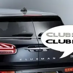 1x für CLUBMAN Emblem Schild Aufkleber Heckklappe Tür Deckel MINI Schrift schwarz glänzend – Bild 6