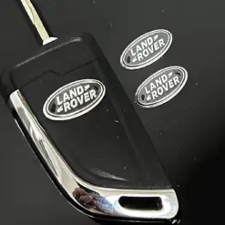 1x für LAND ROVER Schlüssel 24mm Aufkleber ALU Schlüssellogo Emblem Schriftzug LOGO für Range Rover – Bild 3
