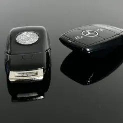 1x für MERCEDES Funkschlüssel AMG in METALL schwarz glänzend Gehäuse Autoschlüssel Fahrzeugschlüssel Schlüssel Fernbedienung – Bild 5