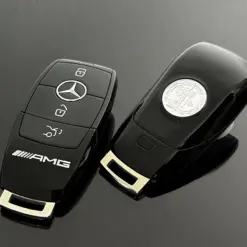 1x für MERCEDES Funkschlüssel AMG in METALL schwarz glänzend Gehäuse Autoschlüssel Fahrzeugschlüssel Schlüssel Fernbedienung – Bild 11