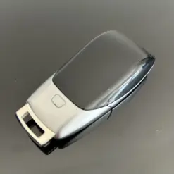 Alternative view of 1x für MERCEDES Funkschlüssel METALL schwarz glänzend Gehäuse Autoschlüssel Fahrzeugschlüssel Schlüssel Fernbedienung mit Emblem