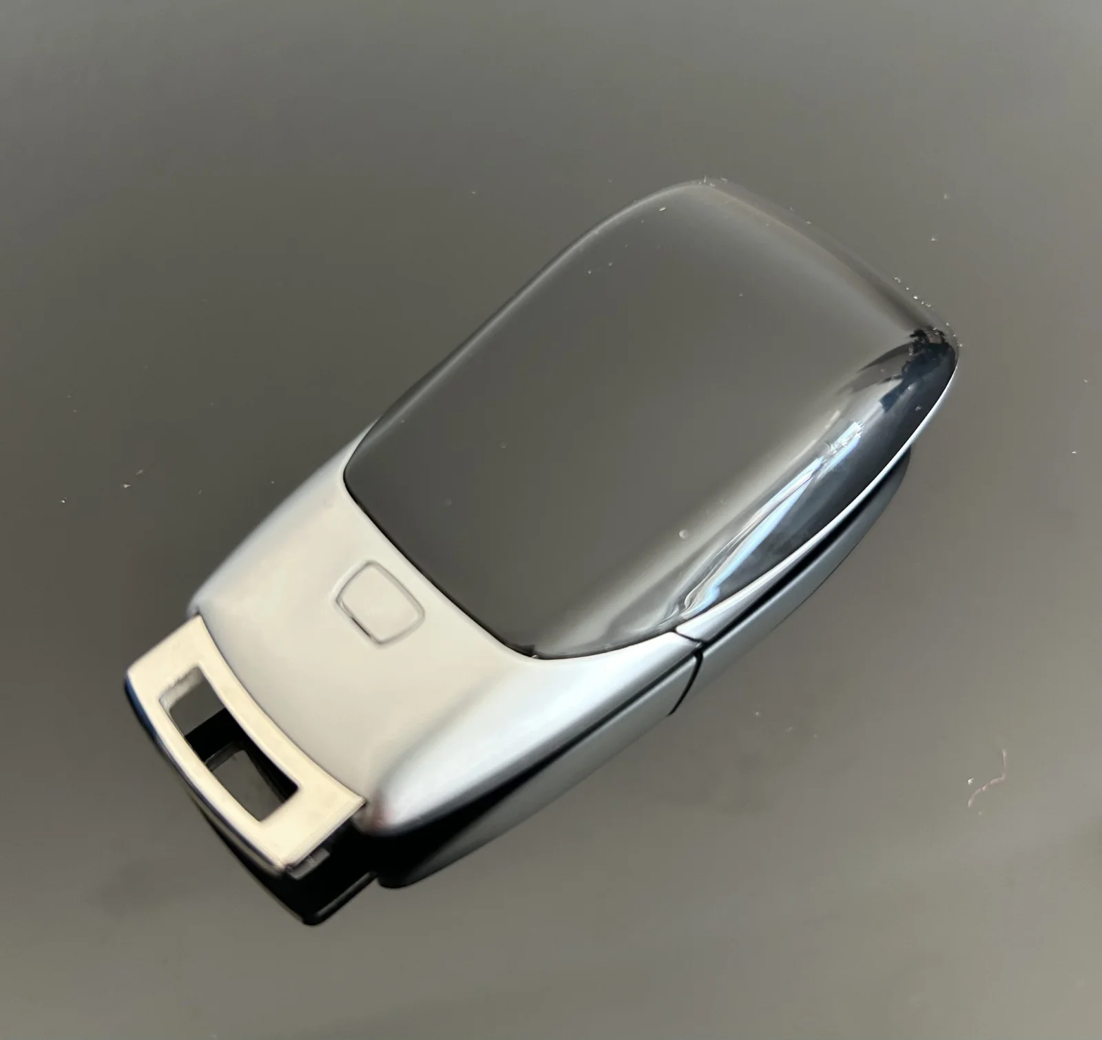 1x für MERCEDES Funkschlüssel METALL schwarz glänzend Gehäuse Autoschlüssel Fahrzeugschlüssel Schlüssel Fernbedienung mit Emblem – Bild 2