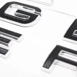 Alternative view of 1x für RANGE ROVER Emblem Schild Aufkleber Motorhaube Deckel Schrift RAND silber/schwarz