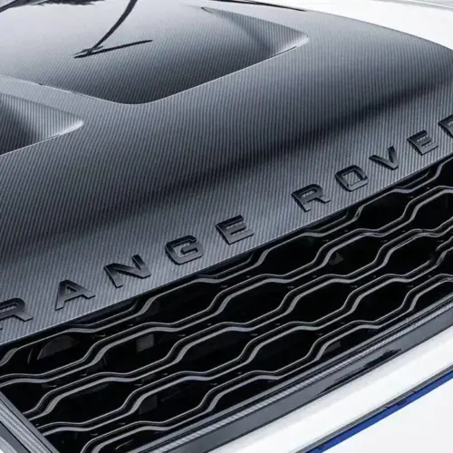 1x für RANGE ROVER Emblem SCHWARZ glänzend Logo Aufkleber Motorhaube Kofferraum Deckel Heckklappe Schrift