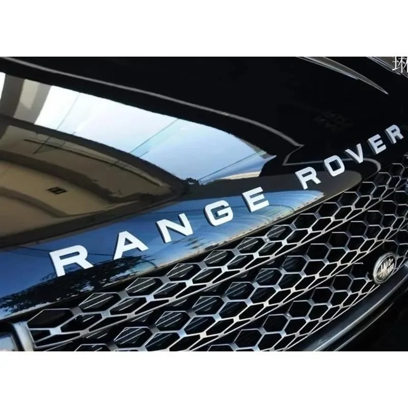 1x für RANGE ROVER Emblem SILBER matt Logo Aufkleber Motorhaube Kofferraum Deckel Heckklappe Schrift
