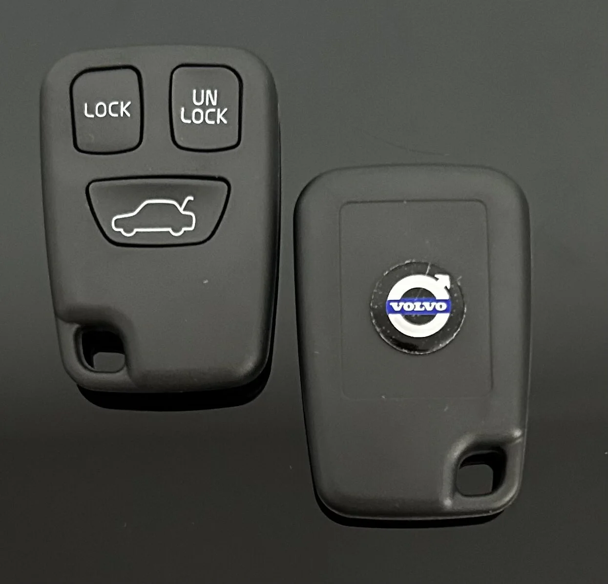 1x für VOLVO 3 Tasten Schlüsselgehäuse + Emblem Fernbedienung Gehäuse Autoschlüssel S40 S60 S70 S80 S90 V40 V70 V90 XC70 XC90