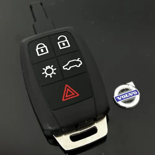 1x für VOLVO 5 Tasten Schlüsselgehäuse + Emblem Fernbedienung Gehäuse Autoschlüssel S40 S60 S70 S80 S40 S80 V50 C30 C70