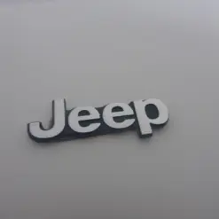 1x JEEP 3D Aluschild 25mm Logo Emblem Schriftzug 2,5cm – Bild 3