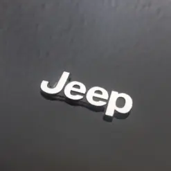 1x JEEP 3D Aluschild 25mm Logo Emblem Schriftzug 2,5cm