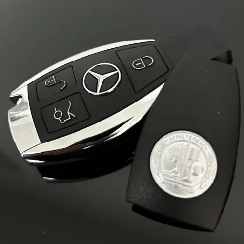 1x MERCEDES Funkschlüssel Gehäuse Rückseite AMG für Autoschlüssel Fahrzeugschlüssel Abdeckung hinten