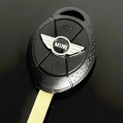 1x MINI Aufkleber 2 teilig Schlüssellogo Emblem Schriftzug Logo für Schlüssel ALU – Bild 7