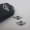1x MINI Aufkleber 3D Schlüssellogo 21mm Emblem Schriftzug Logo ALU