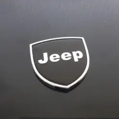 2x neu für JEEP Collection Schild Emblem Logo 4cm glänzend schwarz Aufkleber selbstklebend Schriftzug – Bild 5