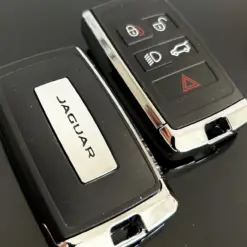 1x NEU JAGUAR Schlüsselgehäuse EDITION 4 Tasten Metall Kunststoff schwarz mit Logo Emblem – Bild 5