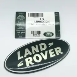 1x neu LAND ROVER Emblem + Trägerplatte 9 x 4,9cm grün/silber Emblem Schriftzug Logo Heck Grill LR053190 LR088950 DAH100680 – Bild 3