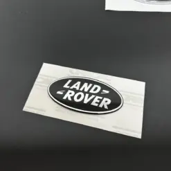 1x neu LAND ROVER Emblem + Trägerplatte 9 x 4,9cm schwarz/silber Emblem Schriftzug Logo Heck Grill LR053190 DAH100680 LR088950 – Bild 6