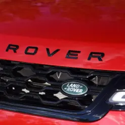 1x neu LAND ROVER Grill Emblem 8,6 x 4,3cm grün/silber Emblem Schriftzug Logo LR053190 – Bild 2