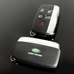 1x NEU Range Land Rover EDITION Schlüsselgehäuse 4 Tasten Metall Kunststoff schwarz mit Logo Emblem – Bild 2
