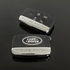 1x NEU Range Land Rover EDITION Schlüsselgehäuse 4 Tasten Metall Kunststoff schwarz mit Logo Emblem
