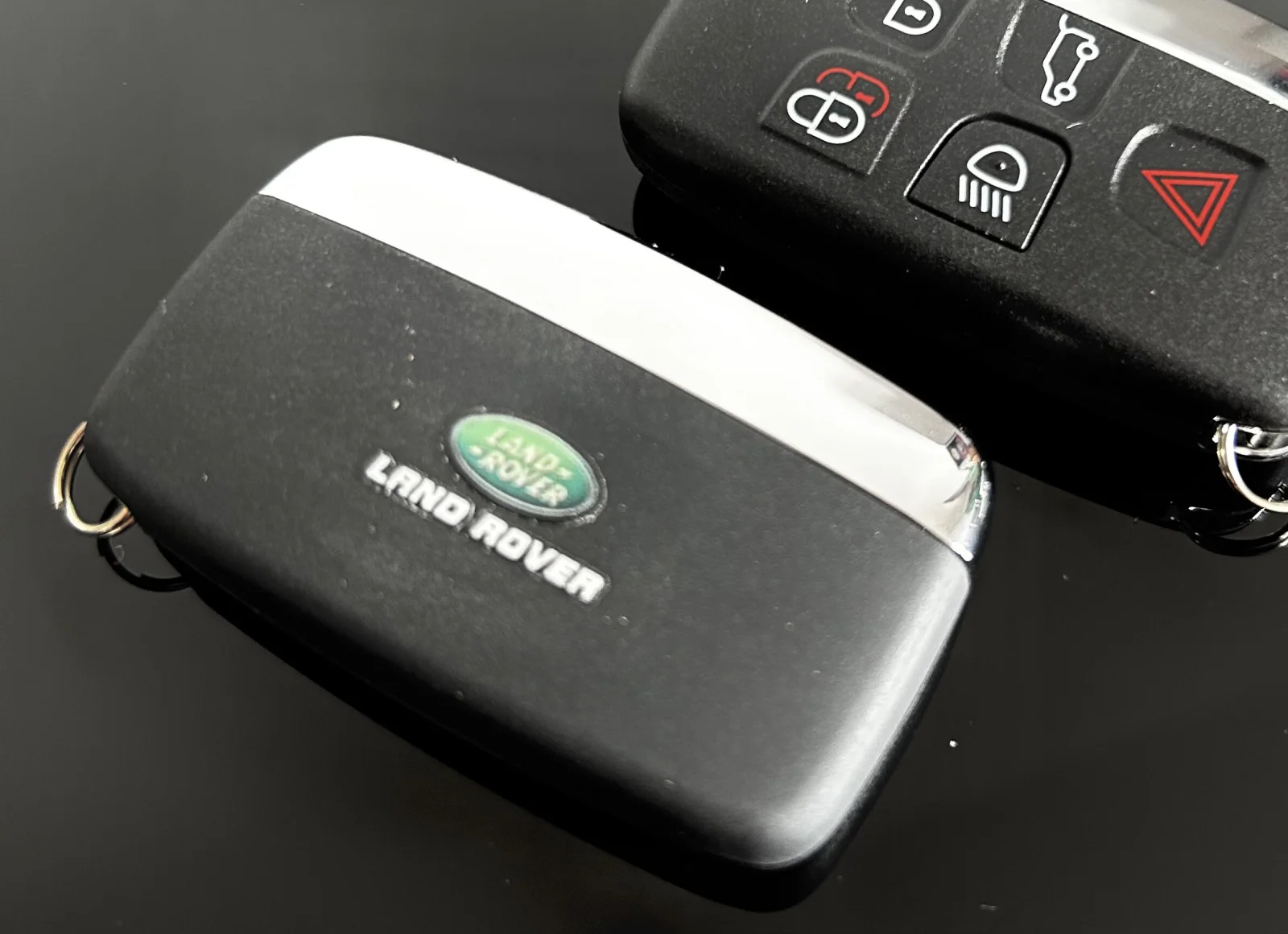 1x NEU Range Land Rover EDITION Schlüsselgehäuse 4 Tasten Metall Kunststoff schwarz mit Logo Emblem – Bild 7