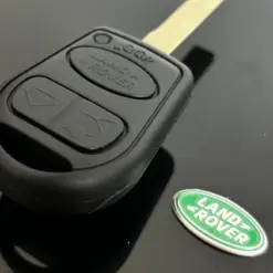 1x NEU Range Rover Land Rover Schlüsselgehäuse 3 Tasten schwarz mit Logo Emblem Autoschlüssel Schlüssel Fernbedienung