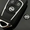 1x OPEL Schlüssel 12mm Aufkleber ALU Schlüssellogo Emblem Schriftzug LOGO schwarz