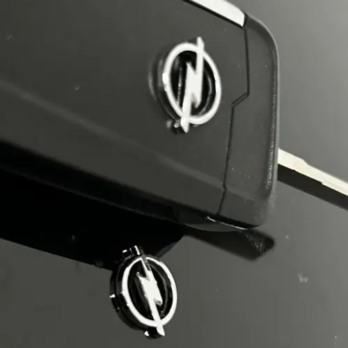 Alternative view of 1x OPEL Schlüssel 17x13mm Aufkleber ALU Schlüssellogo Emblem Schriftzug LOGO