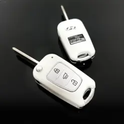 1x ORIGINAL Hyundai Schlüsselgehäuse WEIß + Emblem Funk Fernbedienung Autoschlüssel iX35 i30 i20 i30 i35 iX20 iX35 – Bild 5